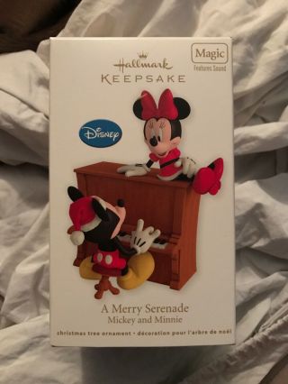 Hallmark Disney Ornament Mickey And Minnie A Merry Serenade From 2012