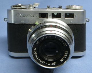 Vintage Voss Diax IIb 35mm Rangefinder Film Camera w/Isconar 50mm f3.  5 Lens READ 2