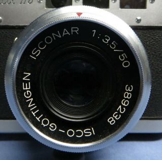 Vintage Voss Diax IIb 35mm Rangefinder Film Camera w/Isconar 50mm f3.  5 Lens READ 3