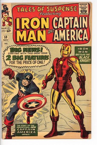 Tales Of Suspense 59  Marvel Comics 1964 Iron Man Captain America (c 26859