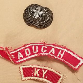 Vintage Bsa Boy Scouts Of America Metal Eagle Neckerchief Tie Slide Holder Ky