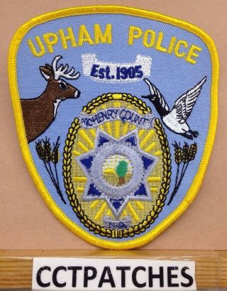 Upham,  North Dakota Police Shoulder Patch Nd