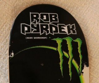 Rare Rob Dyrdek Alien Workshop,  Monster Energy Skate Board Deck - - 2012 3