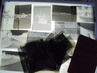 23 Negatives 1930 Hastings Beach Sea Front Buildings Family Snaps