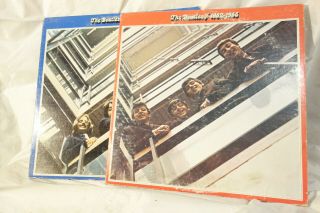 The Beatles 1962 - 1966 1967 - 1970 Red Blue Album Vinyl Lp 4 Apple Records 1973