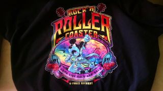 Mickey Disney Rock N Roller Coaster Ride Full Zip Hoodie Jacket Sweater 3 Xxxl