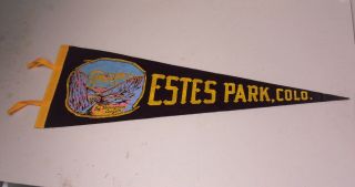 Vintage Estes Park Colo Big Thompson Canyon Pennant 26 "