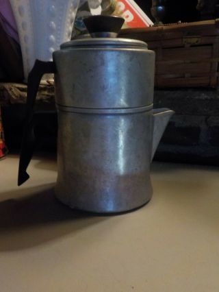 Vintage Mirro M - 0827 7 Cup Drip Coffee Pot Aluminum Usa