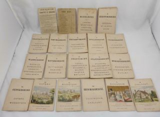 Antique Jacques & Son The Counties Of England 2nd Series Midlands Card Game 1870