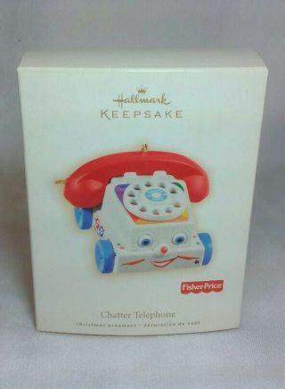 2009 Hallmark Fisher Price Chatter Telephone Phone Xmas Keepsake Ornament Mib