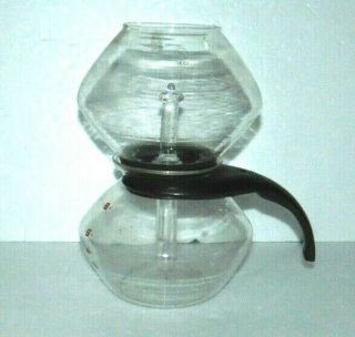 Vtg General Electric Automatic Glass Coffee Maker Vacuum Brew Pyrex Corning Rod