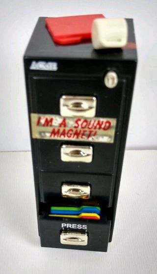 Vintage Acme Refrigerator Magnet 2002 Filing Cabinet Thank God It 