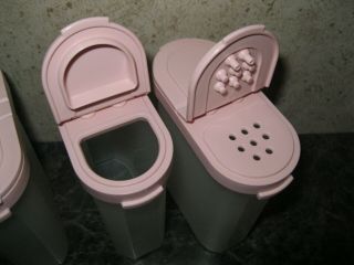 TUPPERWARE Set of 4 LARGE 1 CUP SPICE SHAKERS Modular Mates PINK 2