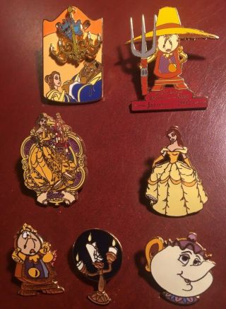 7 Disney Trading Pins From Beauty And The Beast