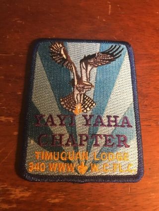 Timuquan Lodge 340 Yahi Yaha Chapter X - 1 Bllue Mylar Order Of The Arrow Oa