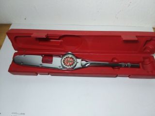 Vintage Snap - On Torqometer Te 175 - 1/2 " Drive Torque Wrench