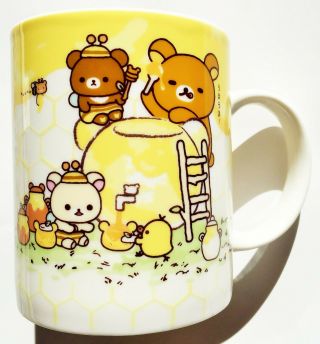 Kawaii Rilakkuma Ceramic Mug Cup Pottery China Kiiroitori Bear Chick Honey Japan
