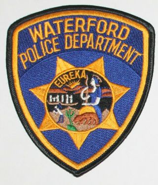 Defunct Waterford Police Stanislaus County California Ca Pd Patch