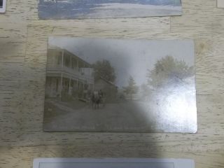 Old Rp Postcard,  At Lake View House Canaan,  Ny,  Ca.  1907,  Horse,  Wagon,  Hotel
