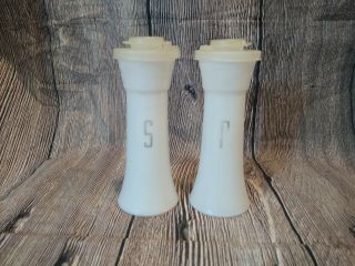 Vintage Tupperware 6” Inch Large Hourglass Salt Pepper Shakers White