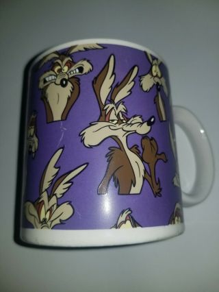 Wile E.  Coyote Coffee Mug 1994 Warner Bros Looney Tunes Vintage Rare Antique