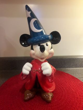 Walt Disney Vintage Mickey Mouse Music Box Schmid " When You Wish Upon A Star "