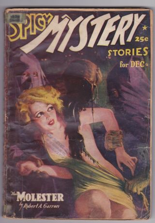 Spicy Mystery December 1937 - Bondage Cover - Gd