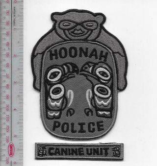 K - 9 Police Alaska Hoonah Police Department Canine Unit Officer & Dog Team Old Gr