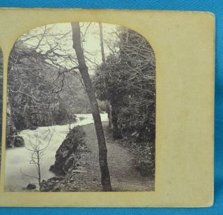1850/60s Stereoview Photo View On The Doon Near Its Source Scotland