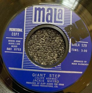 JACKIE MAYRO Giant Step In The World which we live NORTHERN SOUL Mala 45 PROMO 2