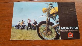 Montesa Motorcycle Sales Brochure Vintage Motor Bike