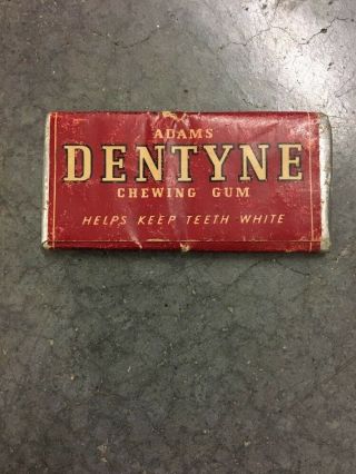 Early Adams Dentyne Chewing Gum Pack