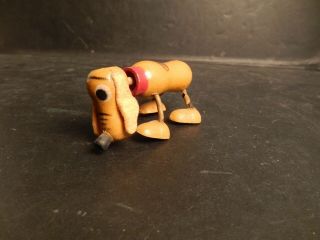Vintage 1930s Pluto the Pup Wood Toy Walt Disney Enterprises George Borgfeldt 2