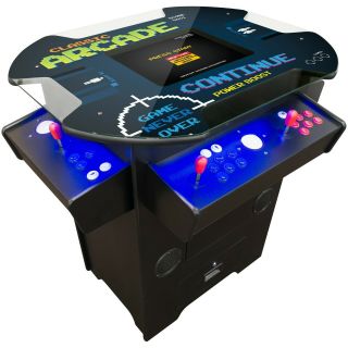 3500 Games Classic Retro Arcade Tall Pub Table Arcade Trackball 26 " Lcd Pacman