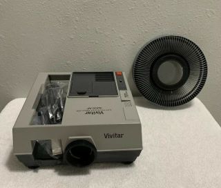Vintage Vivitar 3000af Slide Projector W/ Remote Auto Focus - Very