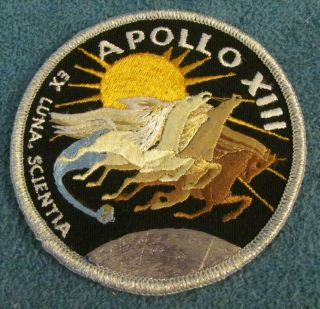 Nasa Apollo 13 Cloth Patch - From Estate Of Nasa Employee