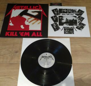 Metallica Kill Em All 180g Remaster Vinyl Lp From Deluxe Set Blackened Label