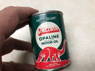 Vintage Sinclair Opaline Oil Can Bank