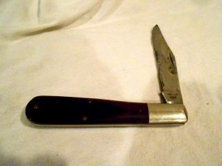 Vintage 1981 Case Xx Knife 6143 Grand Daddy Barlow 9 - Dot W/delrin Handles