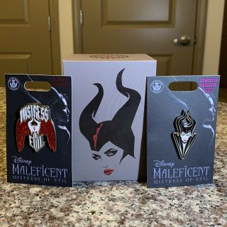 2019 Walt Disney World Maleficent Limited Edition Magicband And Pins