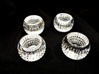 Set Of 4 Cut Glass/crystal Salt Cellars,