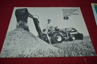 John Deere Equipment Garden Tractors For 1975 Dealer 