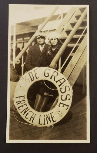 Antique Photograph / Ss De Grasse / French Line / 1920 