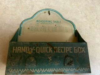 Vintage Wall Hanging Handy - Quick Recipe Box