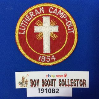 Boy Scout 1954 Lutheran Camp - Out Patch