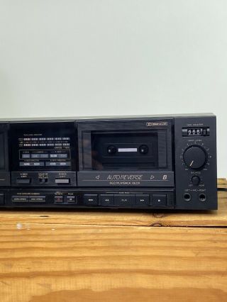 Vintage JVC TD - W501 Dual Cassette Deck, .  Very 3