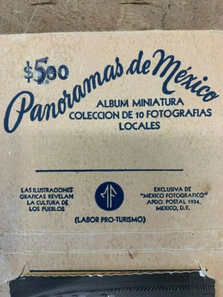 Mid - Century Photographs Of Mexico Postcards Panoramas De Mexico