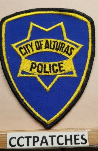 City Of Alturas,  California Police Shoulder Patch Ca