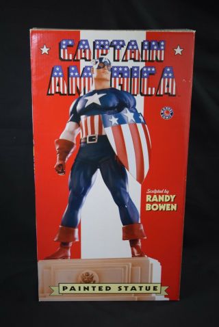 Marvel Captain America Painted Statue.  Classic Version.  Never Displayed 192 Of 2k