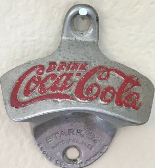 Vintage Starr X - Drink Coca Cola Bottle Opener Brown Pat 1925 Newport News,  Va